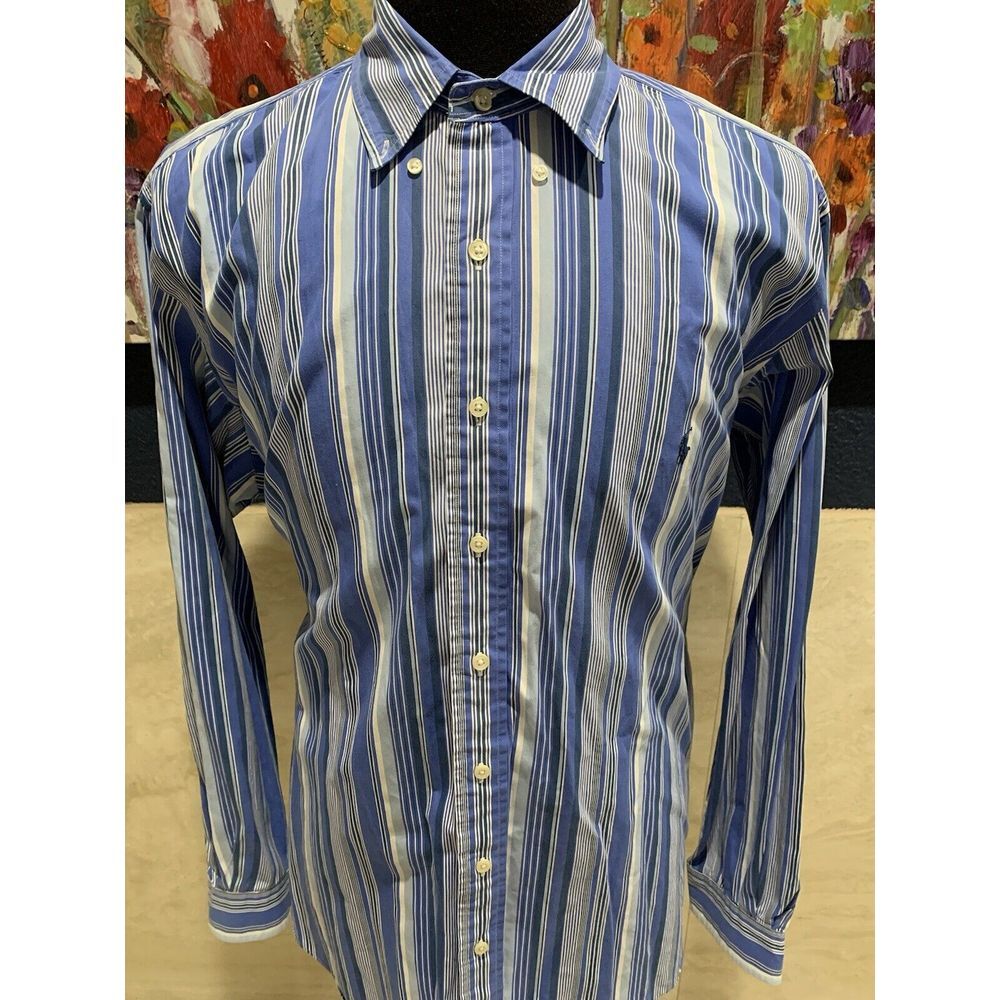 Polo Ralph Lauren Men's Classic Fit Button Down Shirt Striped Size XLT TALL